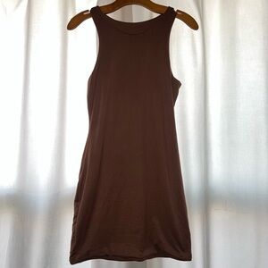 Brown Sleeveless Dress
